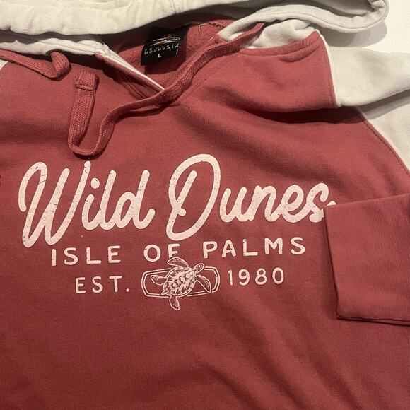 Wild Dunes Isle Of Palms Women Large Hoodie Long Sleeve Color Block - Picture 1 of 7